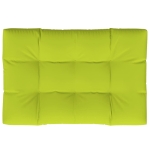 Cuscino per Pallet Verde Brillante 120x80x12 cm in Tessuto