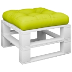 Cuscino per Pallet Verde Brillante 50x50x12 cm in Tessuto