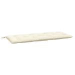 Cuscino per Panca Bianco Crema 120x50x7 cm in Tessuto Oxford