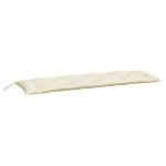Cuscino per Panca Bianco Crema 150x50x7 cm in Tessuto Oxford