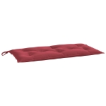 Cuscino per Panca Rosso Vino 100x50x7 cm in Tessuto Oxford