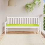 Cuscino per Panca Verde Brillante 180x50x7 cm in Tessuto Oxford