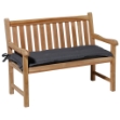 Madison Cuscino per Panche Panama 120x48 cm Grigio