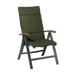 Madison Cuscino per Seduta in Fibra Panama 125x50 cm Verde