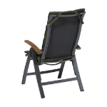 Madison Cuscino per Seduta in Fibra Panama 125x50 cm Verde