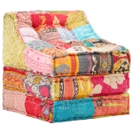 Pouf Modulare in Tessuto Patchwork