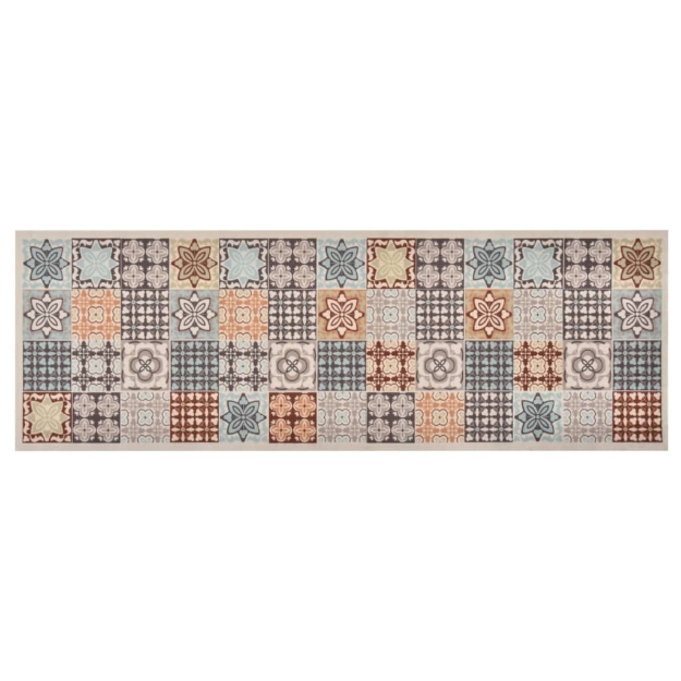 Tappetino da Cucina Lavabile Mosaico a Colori 45x150 cm