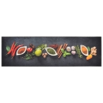 Tappeto da Cucina Lavabile Spezie 45x150 cm Velluto