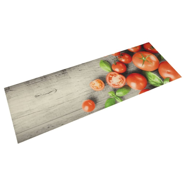 Tappeto da Cucina Lavabile Pomodori 45x150 cm in Velluto