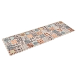 Tappetino da Cucina Lavabile Mosaico a Colori 60x180 cm