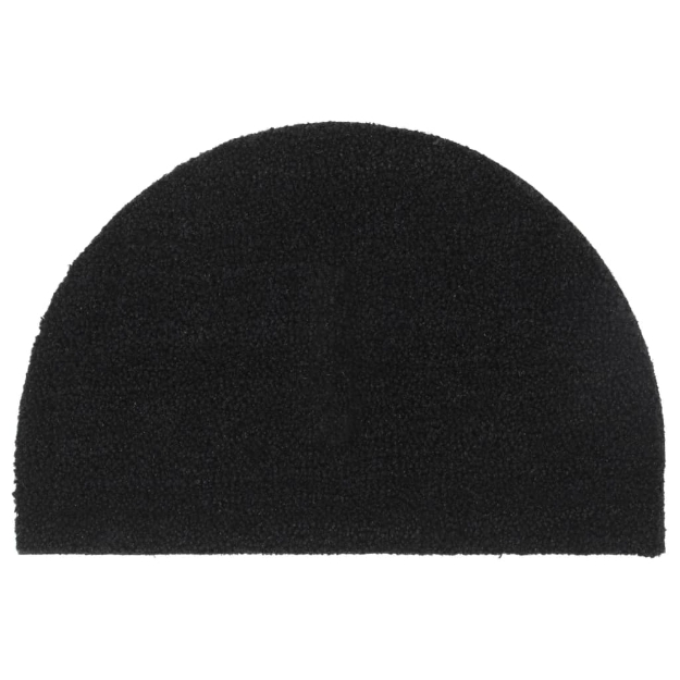 Zerbino Naturale Nero Mezzo Rotondo 40x60 cm Fibra di Cocco