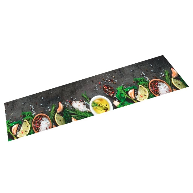 Tappeto da Cucina Lavabile Spezie 60x300 cm Velluto