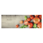 Tappeto da Cucina Lavabile Pomodori 60x180 cm in Velluto
