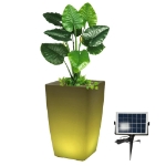 Eurotrail Lampada LED Ricaricabile/Vaso di Fiori Rotondo 50 cm