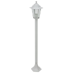 Lampioni da Giardino 6 pz E27 110 cm in Alluminio Bianco