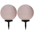 Lampade Solari da Esterno 2 pz LED Sferiche 40 cm RGB