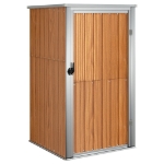 Capanno per Attrezzi Marrone 88x89x161 cm in Acciaio Zincato