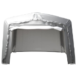 Tenda Capannone 370x370 cm Grigio Acciaio