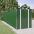 Capanno da Giardino Verde 192x938x223 cm Acciaio Zincato