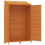 Capanno da Giardino Marrone 102x52x174,5cm Legno Massello Abete