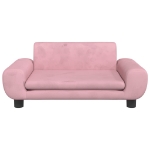 Lettino per Cani Rosa 70x45x33 cm in Velluto