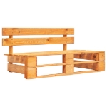 Set Divani in Pallet con Cuscini 4 pz in Pino Impregnato Miele