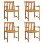 Set da Pranzo per Giardino 5 pz in Legno Massello di Acacia