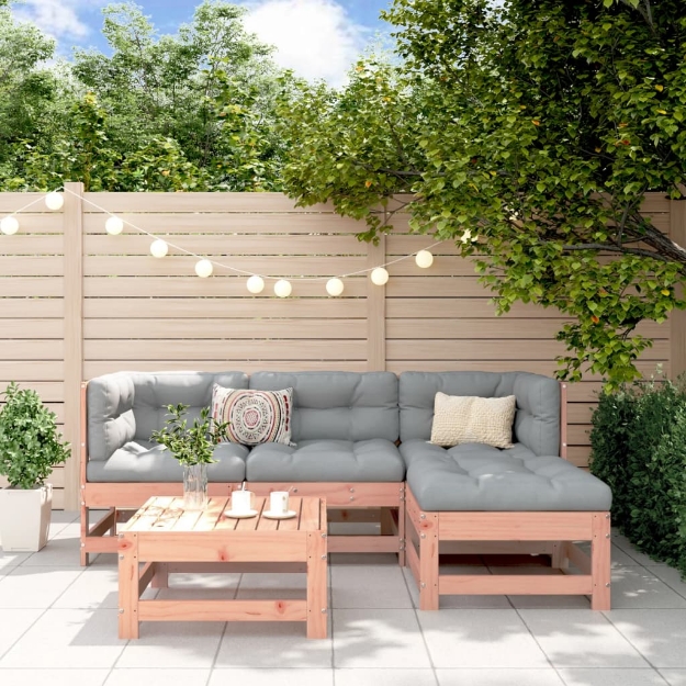 Set Salotto da Giardino 5 pz in Legno Massello di Douglas