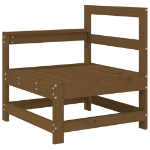 Set Salotto da Giardino 7 pz Miele in Legno Massello di Pino