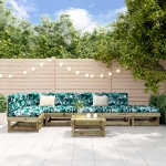 Set Salotto da Giardino 7 pz in Legno Impregnato di Pino