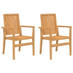 Set da Pranzo per Giardino 3 pz in Legno Massello di Teak