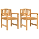 Set da Pranzo per Giardino 5 pz in Legno Massello di Teak