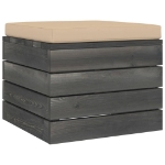 Set Divani da Giardino Pallet 10 pz con Cuscini Massello Pino