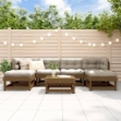 Set Salotto da Giardino 7 pz Miele in Legno Massello di Pino