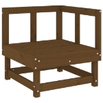 Set Salotto da Giardino 7 pz Miele in Legno Massello di Pino