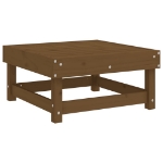Set Salotto da Giardino 11 pz in Legno Massello di Pino Miele