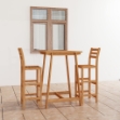 Set da Bar da Giardino 3 pz in Legno Massello di Acacia