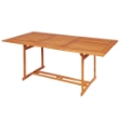 Set da Pranzo da Giardino 9 pz in Legno Massello di Teak