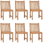 Set da Pranzo per Esterni 7 pz in Legno Massello di Teak