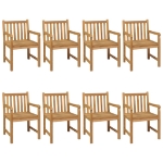 Set da Pranzo per Esterni 9 pz in Legno Massello di Teak