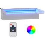 Sfioratore a Cascata con LED RGB Acciaio Inox 30 cm