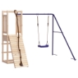 Set da Gioco da Esterno in Legno Massello di Pino