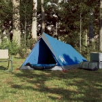 Tenda da Campeggio 2 Persone Blu 200x120x88/62 cm Taffetà 185T