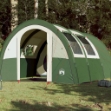 Tenda da Campeggio a Tunnel per 4 Persone Verde Impermeabile