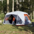 Tenda Famiglia LED 10 Persone Grigio/Arancione Rilascio Rapido