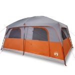 Tenda Familiare Cabina 10 Persone Grigia Arancione Impermeabile