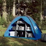 Tenda Portaoggetti con 9 Scomparti Blu Impermeabile