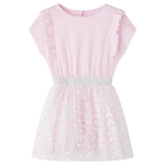 Abito da Bambina con Volant Rosa Chiaro 104
