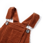Abito Scamiciato da Bambina Velluto a Coste Cognac 116