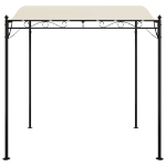 Tettoia Crema 2x2,3 m 180 g/m² Tessuto e Acciaio